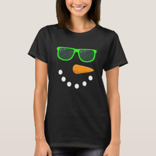 Snögubbe Ansikte Sunglass Snögubbe Costume 1 T Shirt