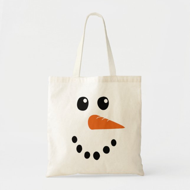 Snögubbe Ansikte Tygkasse (Framsidan)