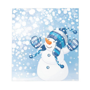 Snögubbe Anteckningsblock