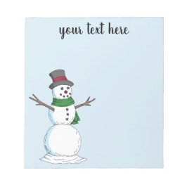 Snögubbe Anteckningsblock