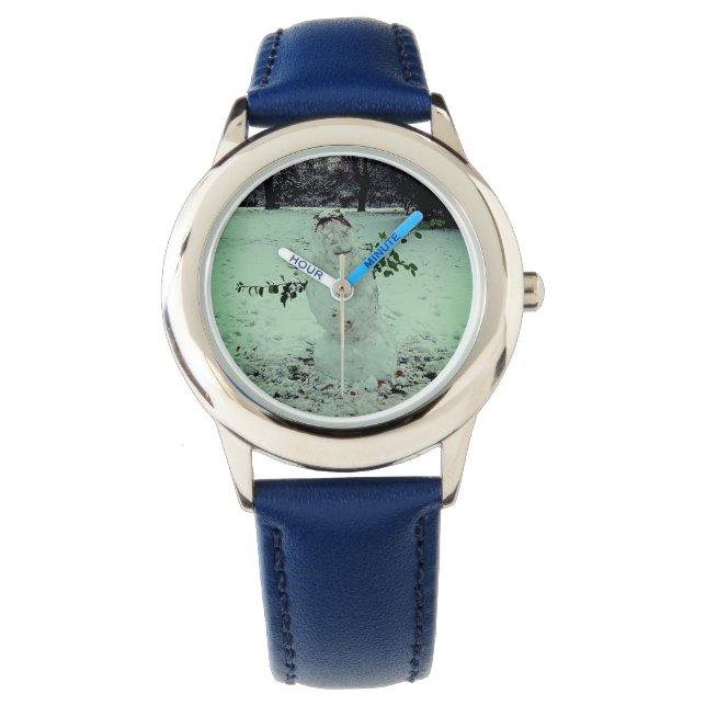 Snögubbe Armbandsur (Framsida)