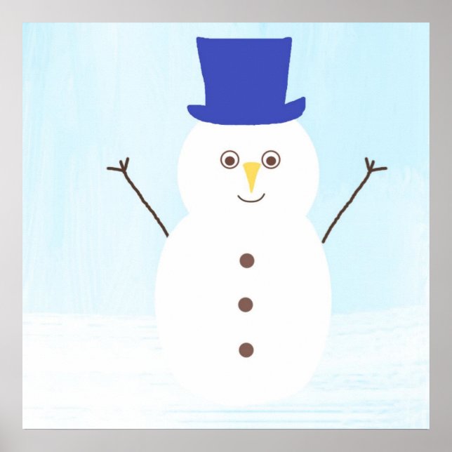 snögubbe art poster (Framsidan)