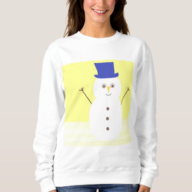 snögubbe art t shirt (Framsida)
