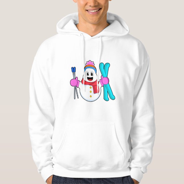Snögubbe as Skier med Ski Hoodie (Framsida)
