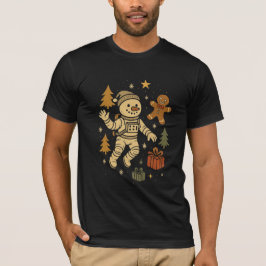 Snögubbe Astronaut - Kemiskt julafton Äventyr T Shirt