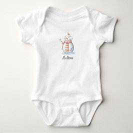 Snögubbe Baby Bodykostdräkt T Shirt