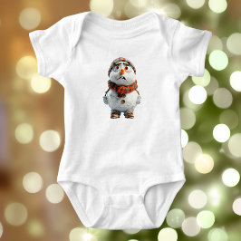 Snögubbe Baby Bodykostdräkt T Shirt