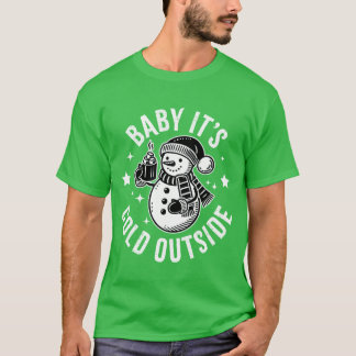 Snögubbe Baby Kallet utanför flickan T Shirt