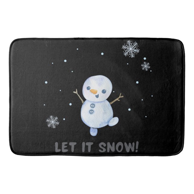 Snögubbe Badrumsmatta (Framsidan)