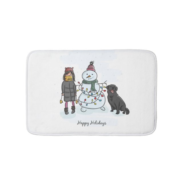 Snögubbe Badrumsmatta (Framsidan)