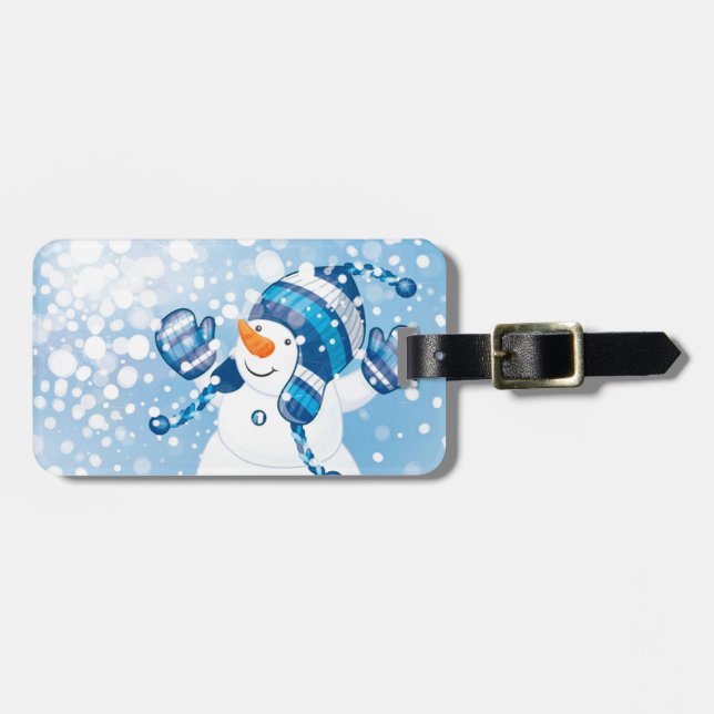 Snögubbe Bagagebricka (Horisontell Framsida)