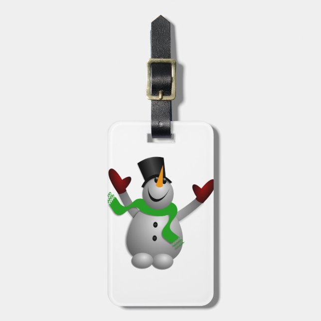 Snögubbe Bagagebricka (Vertikal Framsida)
