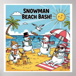 Snögubbe Beach Bash Poster