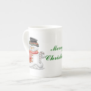 Snögubbe Benporslin Mugg