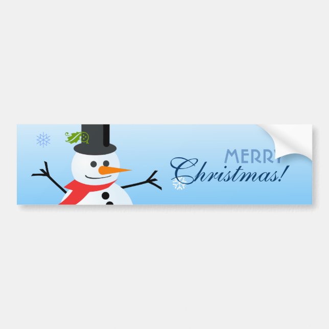 Snögubbe Bildekal (Framsidan)