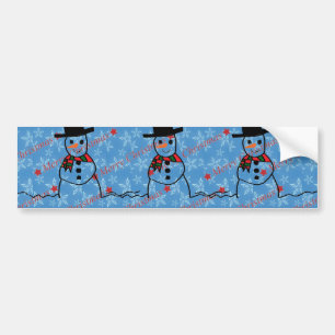 Snögubbe Bildekal