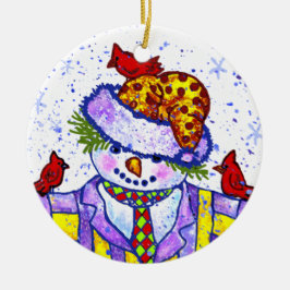 Snögubbe Birdies ornament