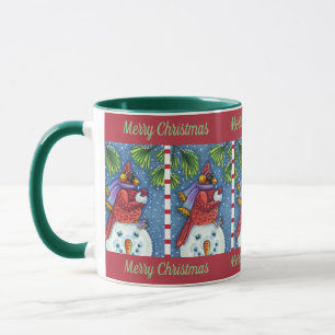 SNÖGUBBE BODYGUARD, CHRISTMAS CARDINAL REDBIRD MUGG
