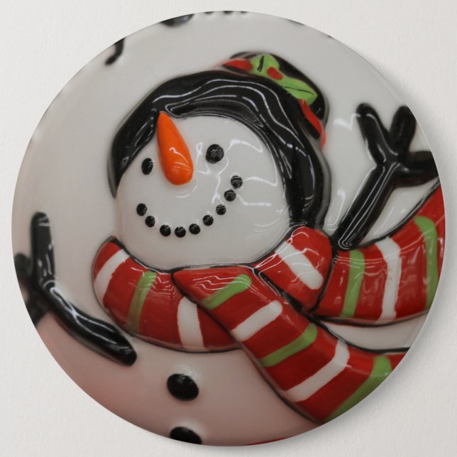 Snögubbe boll knapp (Framsida)
