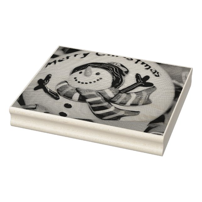 Snögubbe boll stämpel (Stämpel)