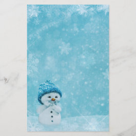 Snögubbe Brevpapper