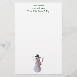 Snögubbe Brevpapper