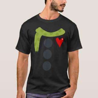 Snögubbe Buttons Costume Funny jul Julafton Manar  T Shirt