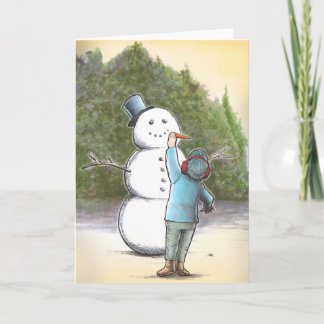 Snögubbe Carrot Kort