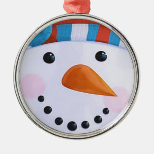 Snögubbe Carrot Nose Vinterjul Julgransprydnad Metall