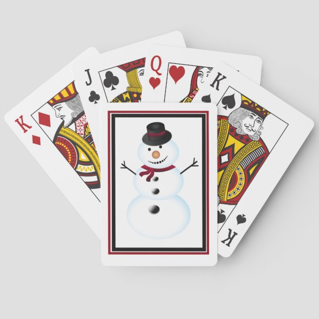 Snögubbe Casinokort (Baksidan)