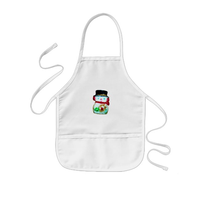 SNÖGUBBE CHRISTMAS COOKERY CHILDRENS APRON BARNFÖRKLÄDE (Framsidan)