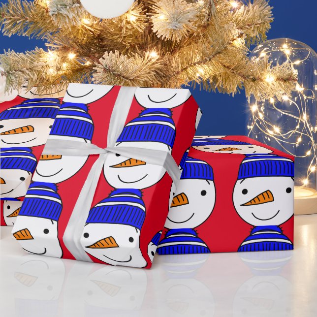 SNÖGUBBE CHRISTMAS Wrapping Papper Presentpapper (Helgdagar)