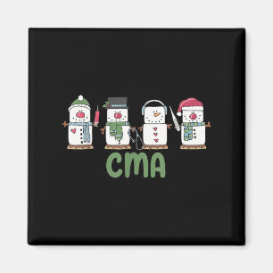 Snögubbe Cma Nurse jul Auktoriserad Medical Ista Magnet