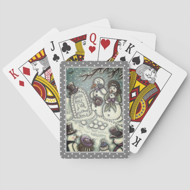 SNÖGUBBE CMETERY, SMITTAD FÖRE HANS TID, MÖRDARE CASINOKORT (Baksidan)