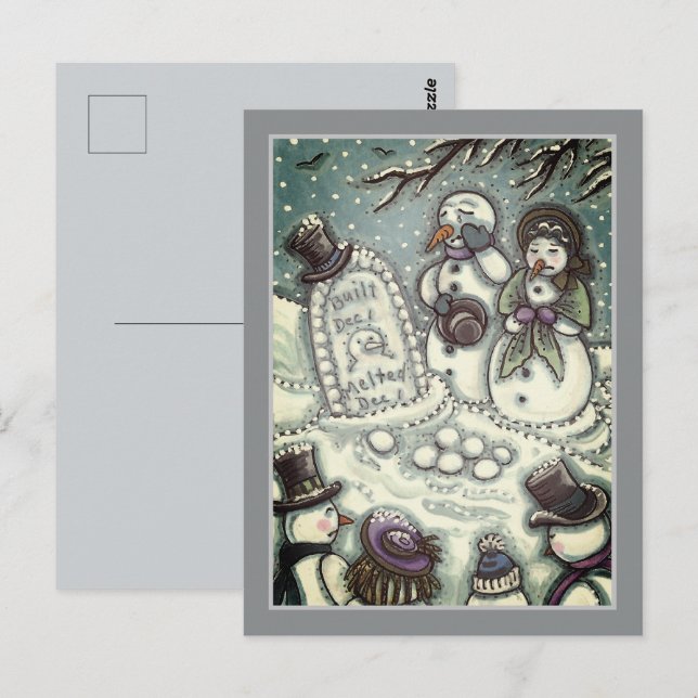 SNÖGUBBE CMETERY, SMITTAD FÖRE HANS TID, MÖRDARE VYKORT (Fram/baksida)