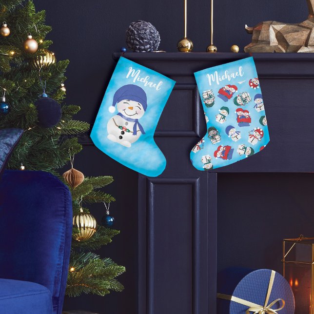 Snögubbe Cocoa Delight jul Stor Julstrumpa (Skapare uppladdad)