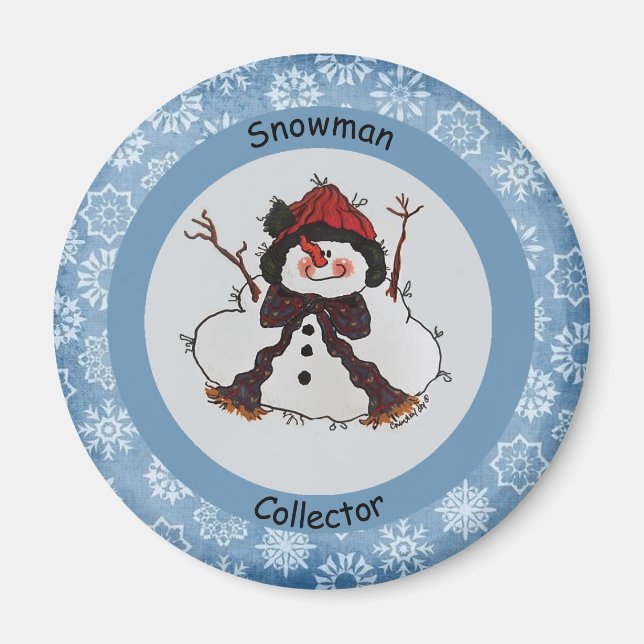 Snögubbe Collector Magnet (Framsidan)
