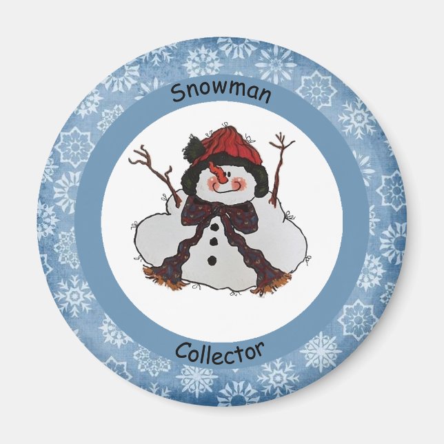 Snögubbe Collector Magnet (Framsidan)