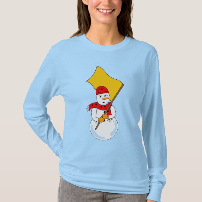 Snögubbe Colorguard T Shirt (Framsida)