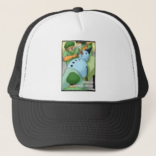 Snögubbe Cosmetic Surgery Funny ger Tees-kort Truckerkeps