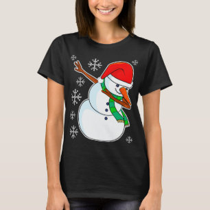 Snögubbe Dabbing jul Dab Julafton Kids Boys Girls T Shirt