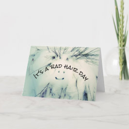 Snögubbe, dålig hårdag, roligt smälter snögubbe kort