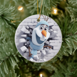 Snögubbe Decor Julgransprydnad Keramik