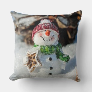 Snögubbe Dekorativ kudde