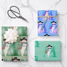 Snögubbe Designad Patterned