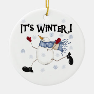 Snögubbe Det är Winter Ornament