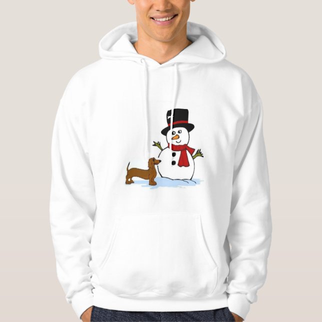 Snögubbe DON DON ÄR INTE DIG FÖRSVARIG Hoodie (Framsida)