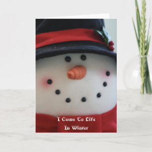 Snögubbe Dream Card Helgkort