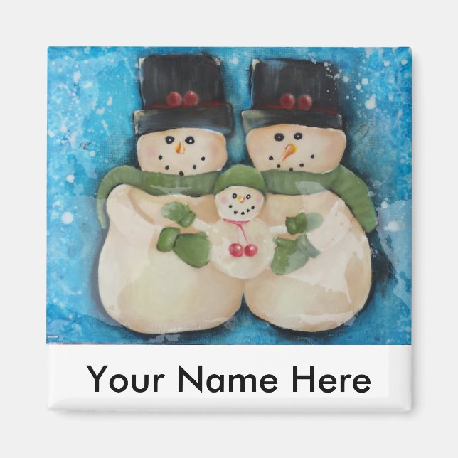 Snögubbe-familjen - Magnet (Framsidan)