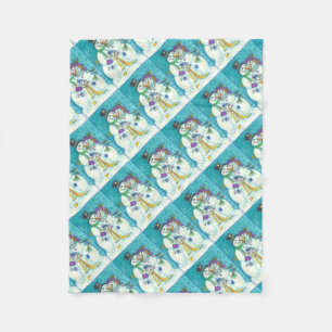 SNÖGUBBE FAMILY CHRISTMAS FLEECE BLANKET